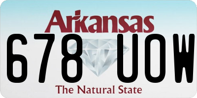 AR license plate 678UOW