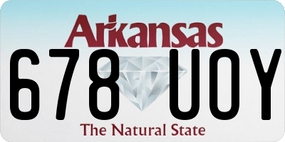 AR license plate 678UOY