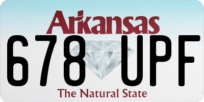 AR license plate 678UPF