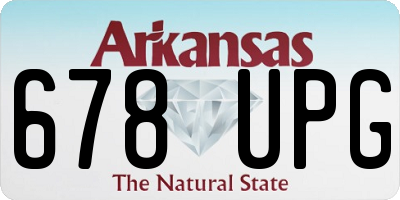 AR license plate 678UPG