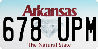 AR license plate 678UPM