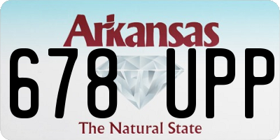 AR license plate 678UPP