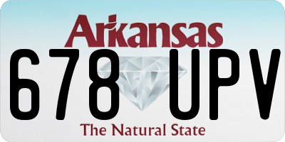 AR license plate 678UPV