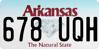 AR license plate 678UQH