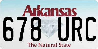 AR license plate 678URC