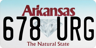 AR license plate 678URG