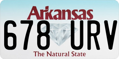 AR license plate 678URV