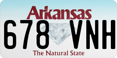 AR license plate 678VNH