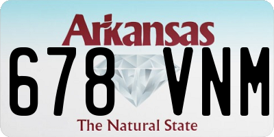 AR license plate 678VNM