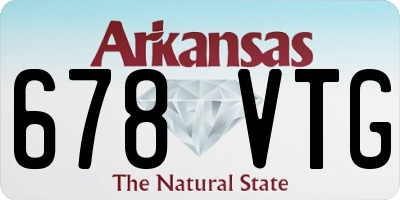 AR license plate 678VTG
