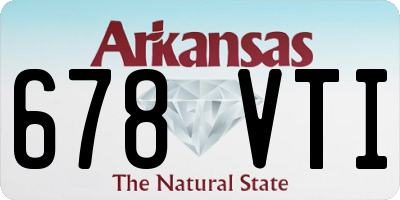 AR license plate 678VTI