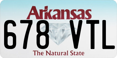 AR license plate 678VTL