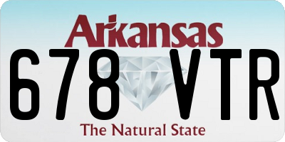 AR license plate 678VTR