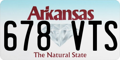 AR license plate 678VTS