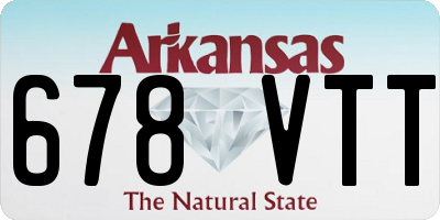 AR license plate 678VTT