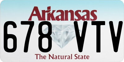 AR license plate 678VTV