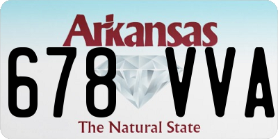 AR license plate 678VVA