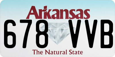 AR license plate 678VVB