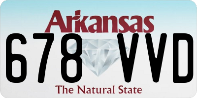 AR license plate 678VVD