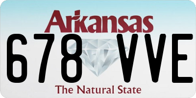AR license plate 678VVE