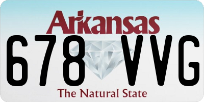 AR license plate 678VVG