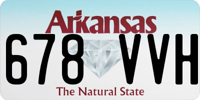 AR license plate 678VVH
