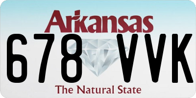 AR license plate 678VVK