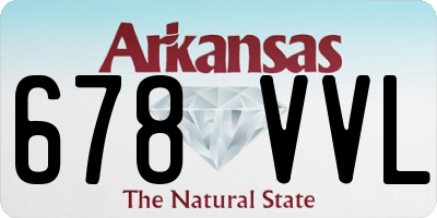 AR license plate 678VVL