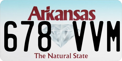 AR license plate 678VVM