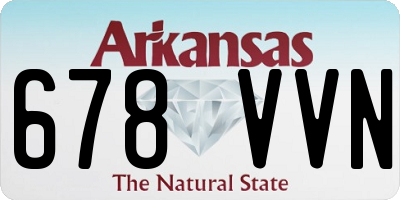 AR license plate 678VVN