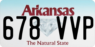 AR license plate 678VVP
