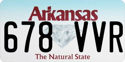 AR license plate 678VVR