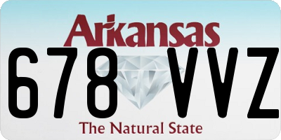 AR license plate 678VVZ