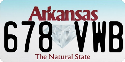 AR license plate 678VWB