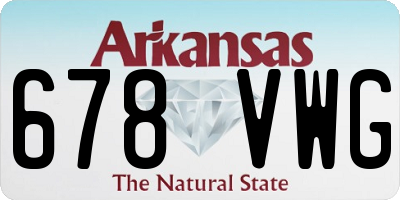 AR license plate 678VWG