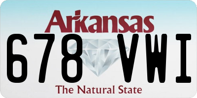 AR license plate 678VWI