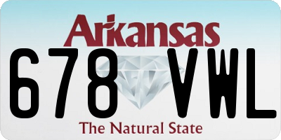AR license plate 678VWL