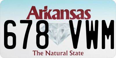 AR license plate 678VWM