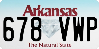 AR license plate 678VWP