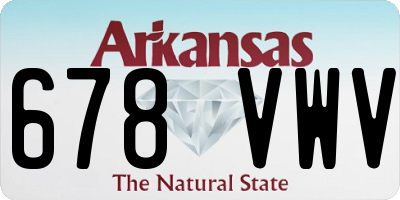 AR license plate 678VWV