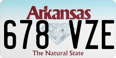 AR license plate 678VZE