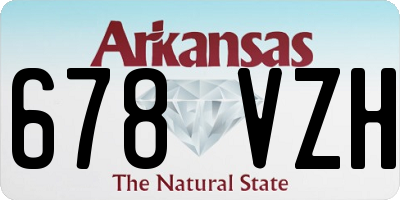 AR license plate 678VZH