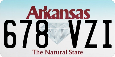 AR license plate 678VZI