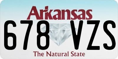 AR license plate 678VZS