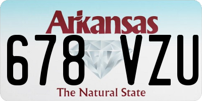 AR license plate 678VZU