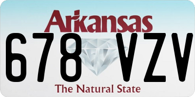 AR license plate 678VZV