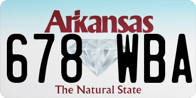 AR license plate 678WBA