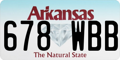 AR license plate 678WBB