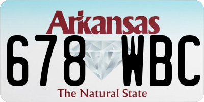 AR license plate 678WBC