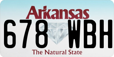 AR license plate 678WBH